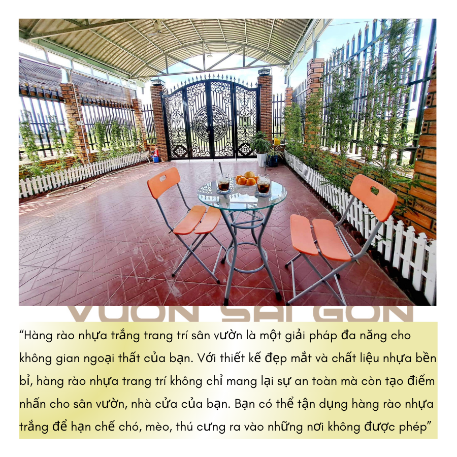 Combo 10 miếng hàng rào (cao 50cm x dài 30cm) trang trí Noel, trang trí sân vườn (Vườn Sài Gòn - Vuon Sai Gon)