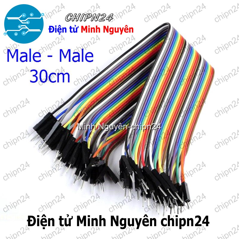 [20 sợi] (P71) Dây Cắm Test Board 30cm Đực-Đực - HH001155