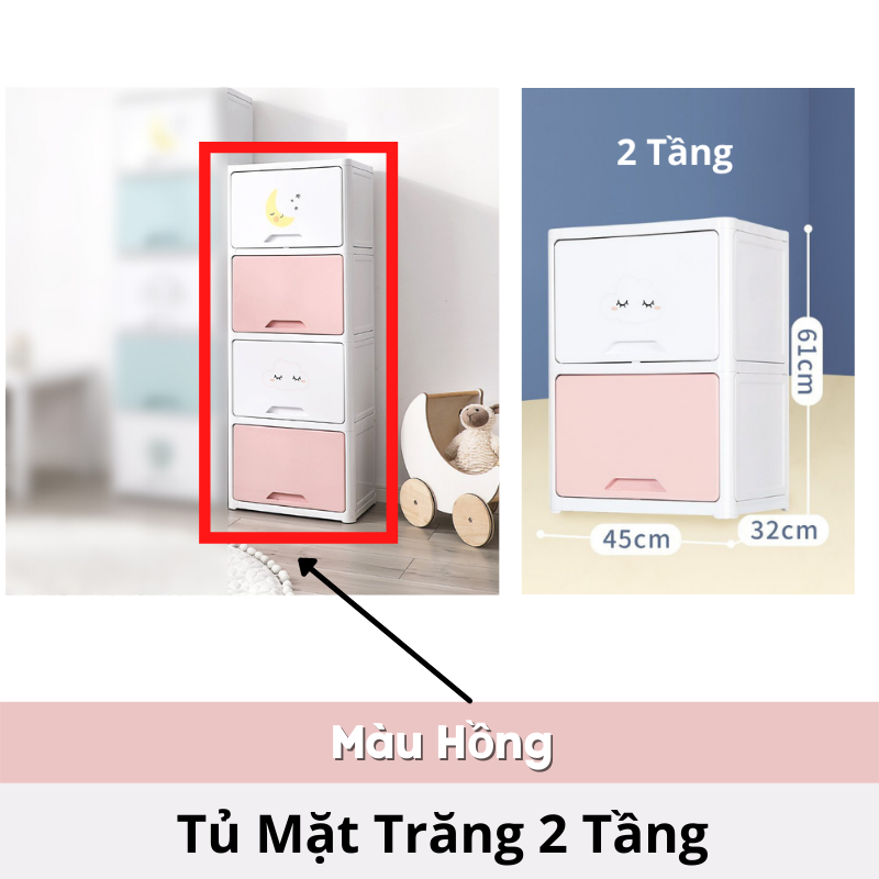 Kệ mây, tủ 4 tầng & kệ gấu 3 tầng đựng đồ dùng bỉm sữa, quần áo, đồ chơi sang trọng cho bé và gia đình