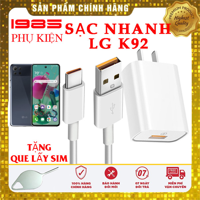 Cóc cáp sạc nhanh cho lg k92