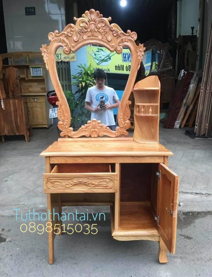 Bàn trang điểm gỗ Gõ Đỏ