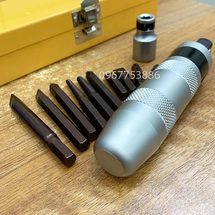 Bộ tô vít đóng thép s2 12 chi tiết
