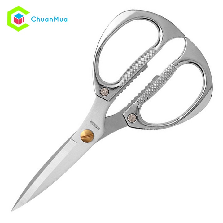 Kéo Bếp Nhật Cắt Thực Phẩm, Thịt Gà, Rau (Cao Cấp, Siêu Bền, Làm Bếp Đa Năng, Thép Không Gỉ, Kéo Cắt Vải... cmgd cbkeo )