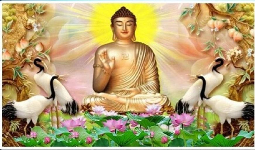 Tranh đính đá phật tổ như lai - lv323