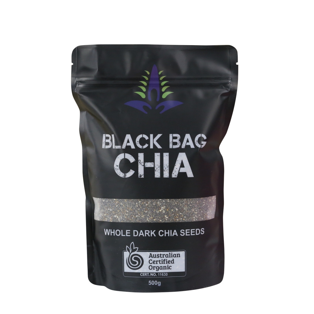 Hạt chia đen black bag 500g úc