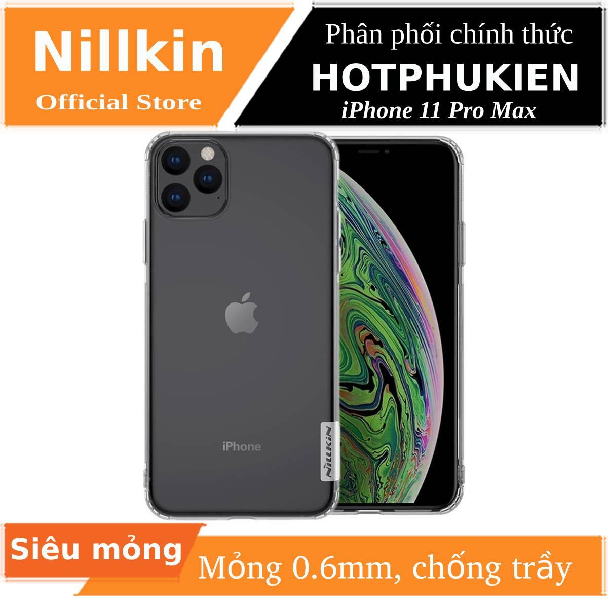 Ốp lưng dẻo cho iPhone 11 Pro Max hiệu Nillkin Nature  - Phân phối