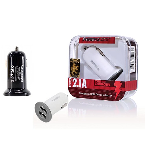 [ XẢ HÀNG ] Tẩu sạc ô tô Remax 2 cổng sạc RCC201 mini