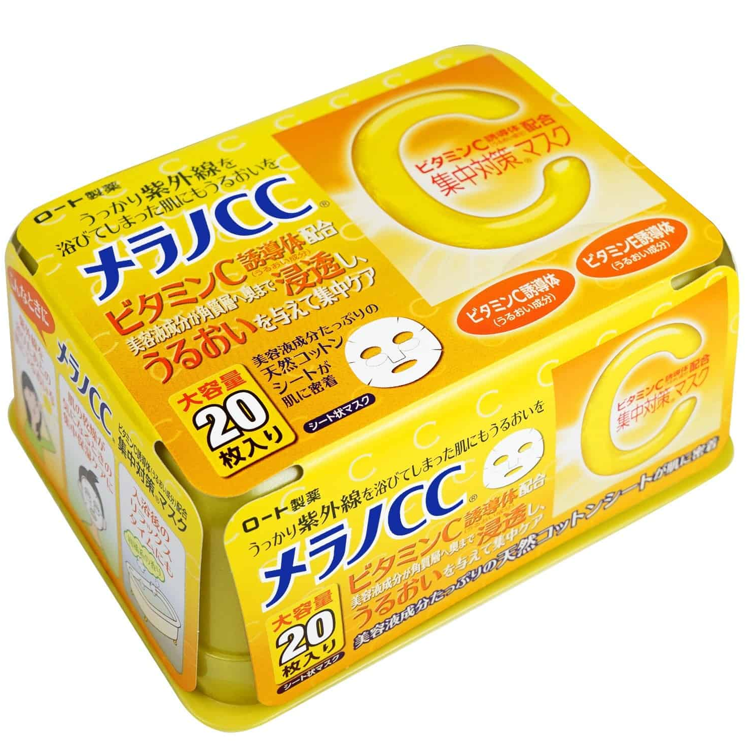 Mặt nạ Melano CC trắng da mờ vết thâm (20 miếng) - Nhật bản