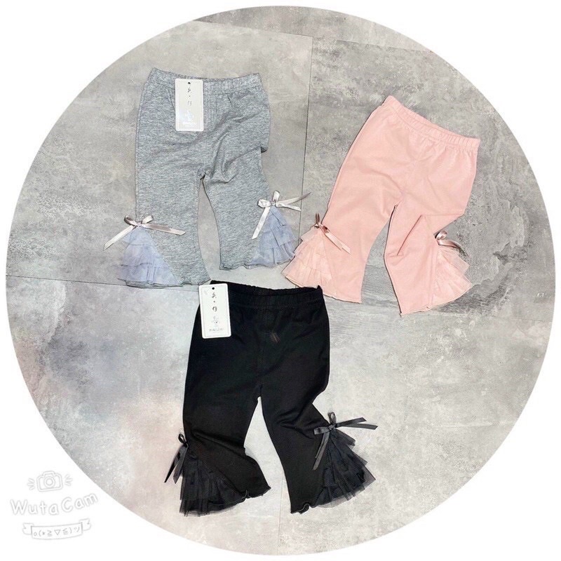 Quần legging lửng ống loe cho bé siêu xinh
