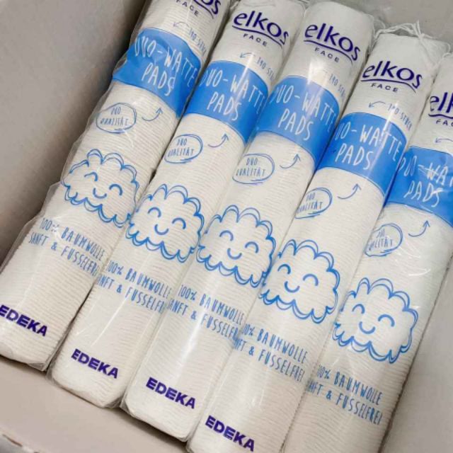 Bông tẩy trang elkos 140 miếng