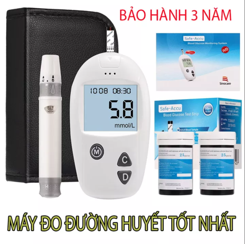 HCM Máy đo đường huyết accu-chek Omron On Call Plus Máy đo  thử  tiểu