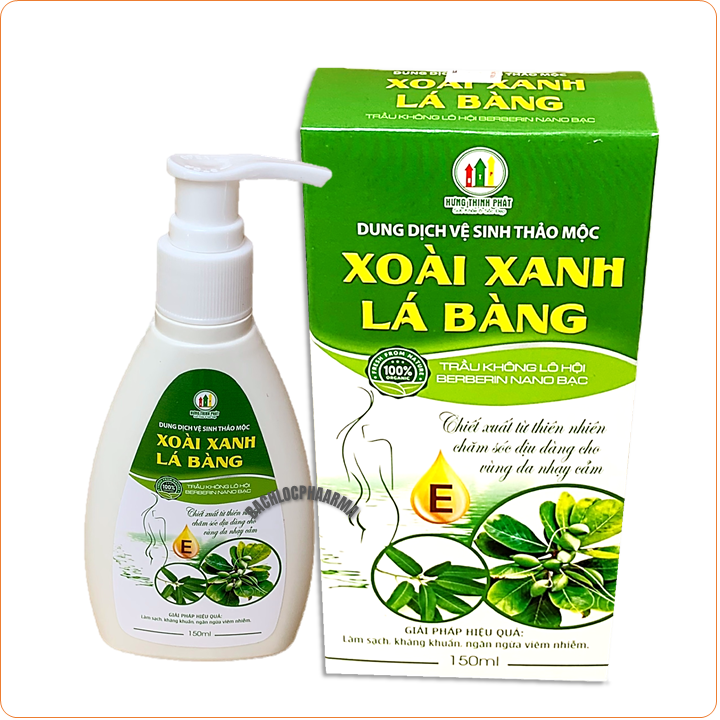 Dung Dịch Vệ Sinh Thảo Mộc Xoài Xanh Lá Bàng-Trầu Không, Lô Hội