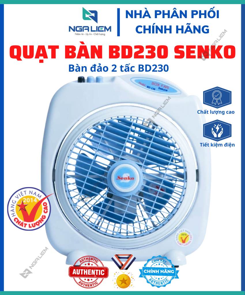 Quạt bàn đảo 2 Tấc BD230 SENKO (Quạt hộp)