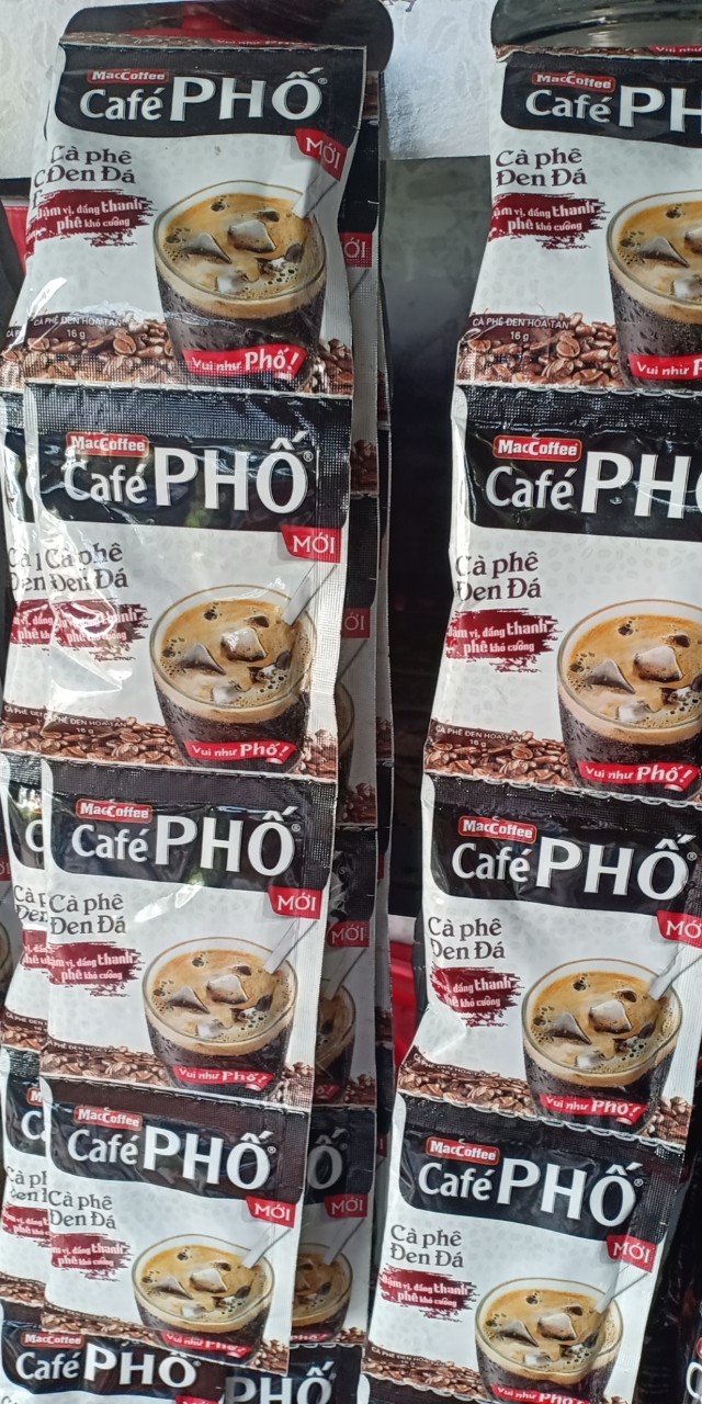 Cà Phê Phố Đen Đá ( Dây 10 gói x 16g)