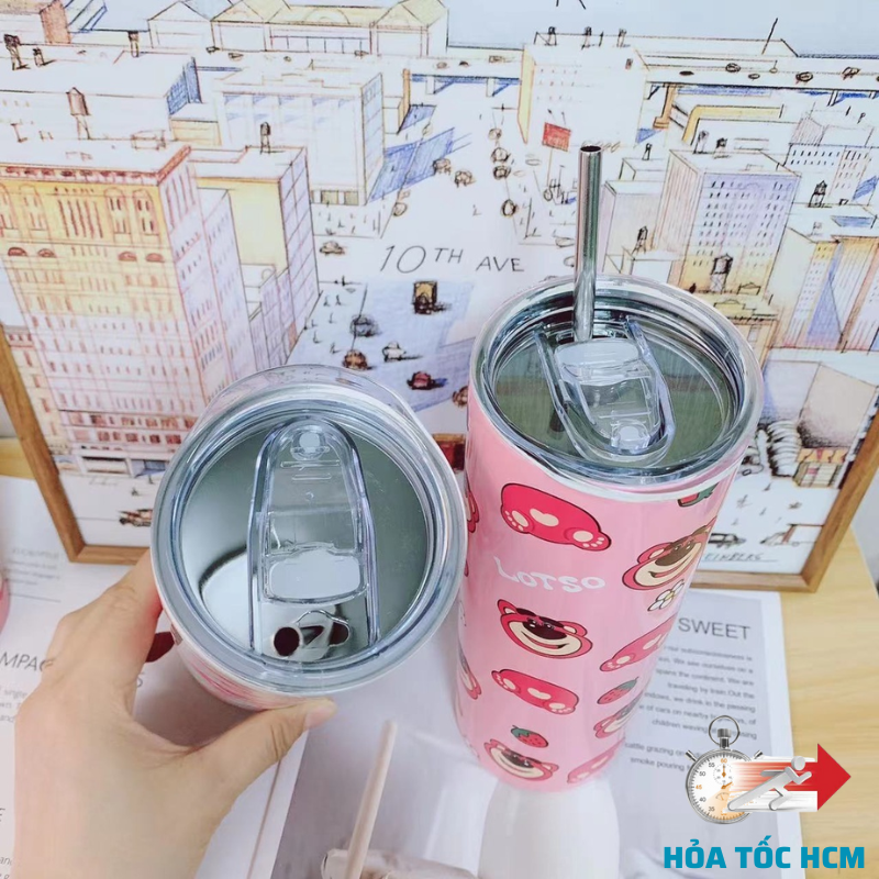 Ly giữ nhiệt trụ cao 600ml