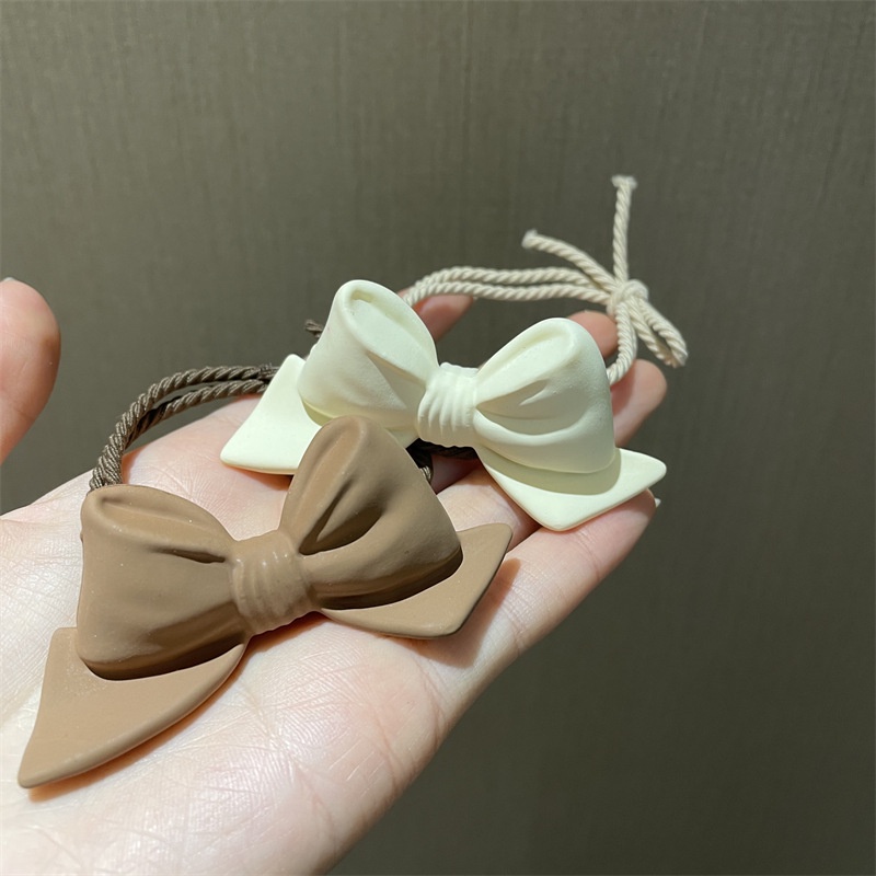 (Mới ) Cột tóc nơ to 3D trà sữa dễ thương Tatitava