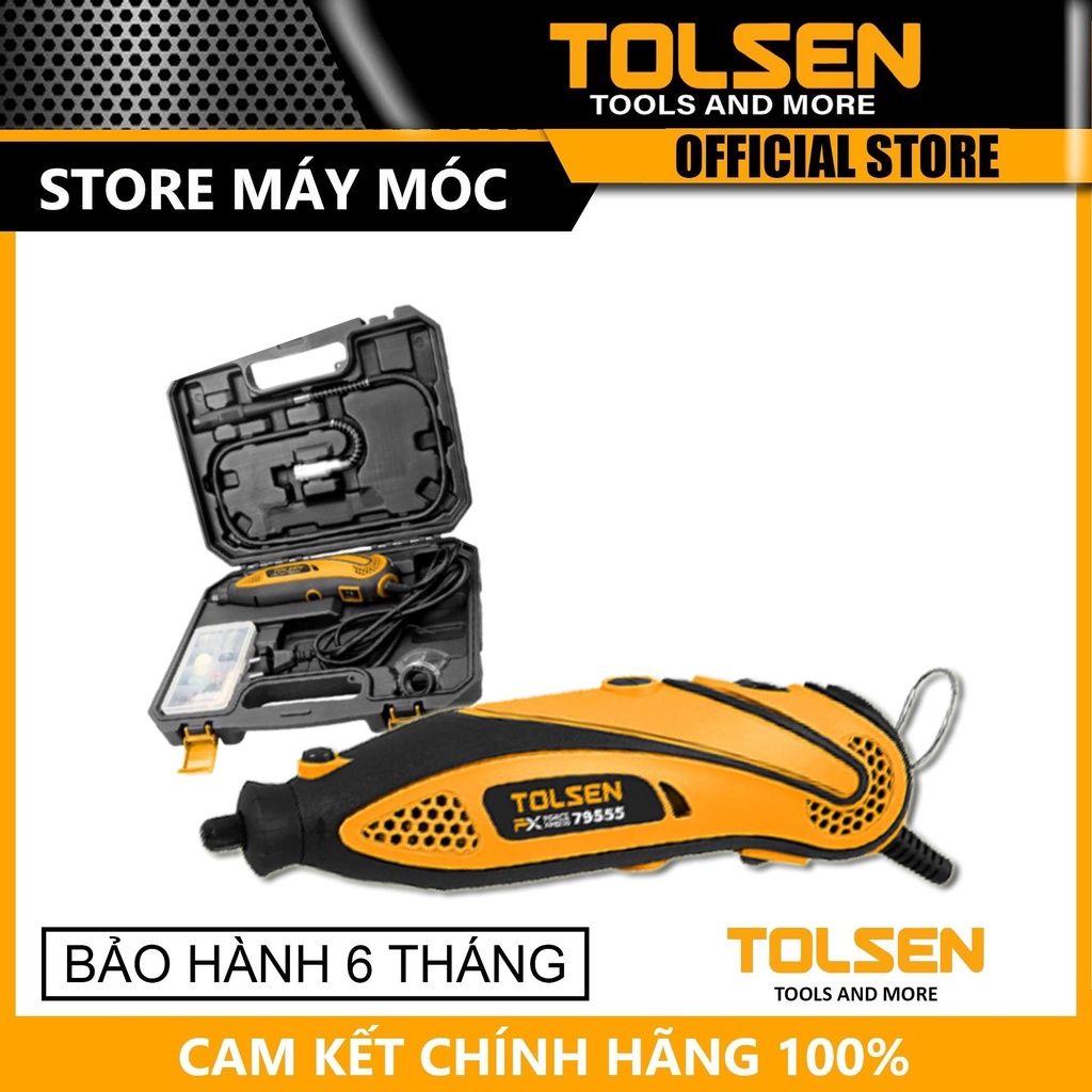 3.2mm Bộ máy mài khuôn mini 135W TOLSEN 79555 - HÀNG CHÍNH HÃNG