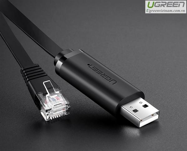 Cáp lập trình Console USB to RJ45 FTDI  Ugreen 50773 cao cấp