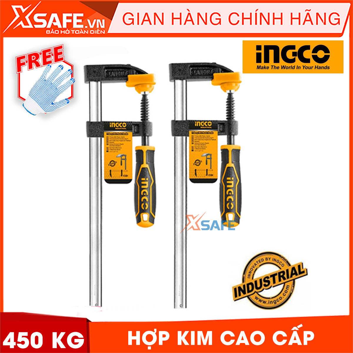 Ingco hfc021205 Wood claw F 120x600mm Ingco Wood clip strong grip design and easy to tighten or twist, making the job easy-