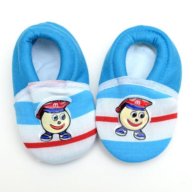 [HCM] Combo 10 Đôi Giày Vải Giữ Ấm Cho Bé Trai sọc 2 - 8 tháng