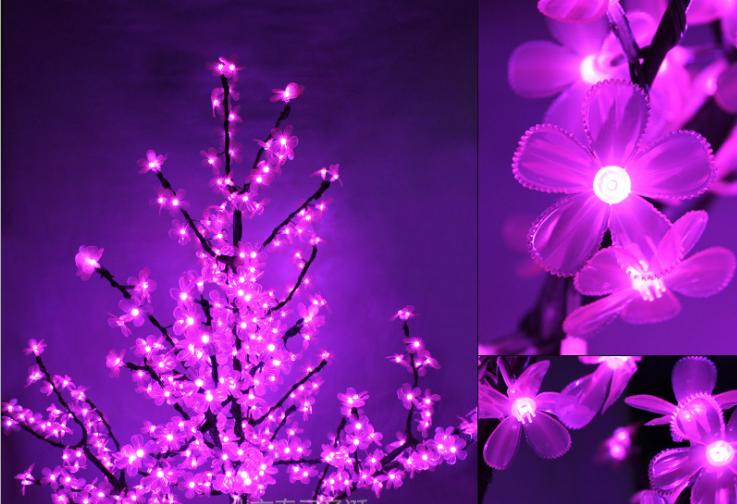 cây hoa đào có đèn led 1m2