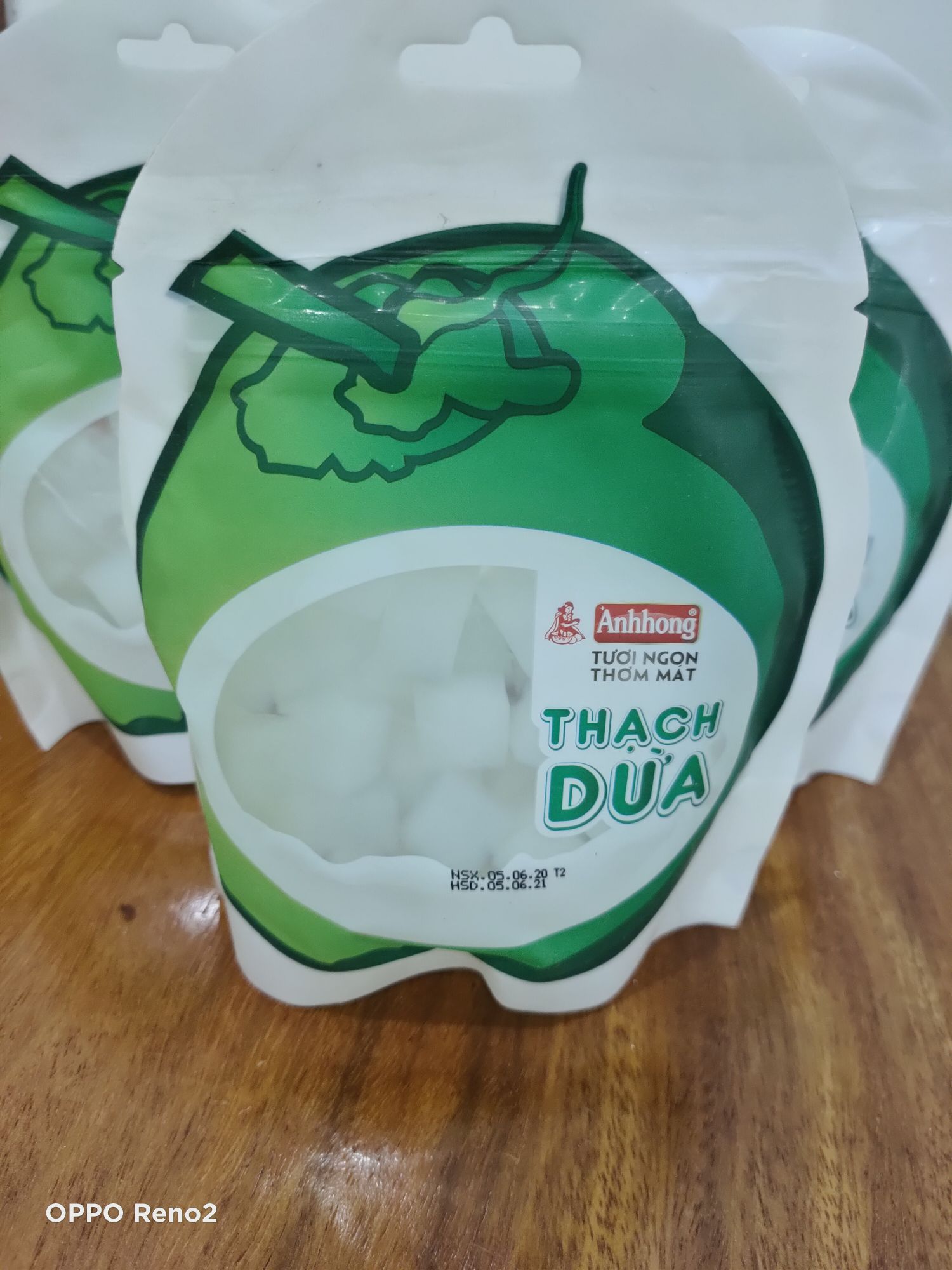 Túi thạch dừa ÁNH HỒNG NGON NGỌT