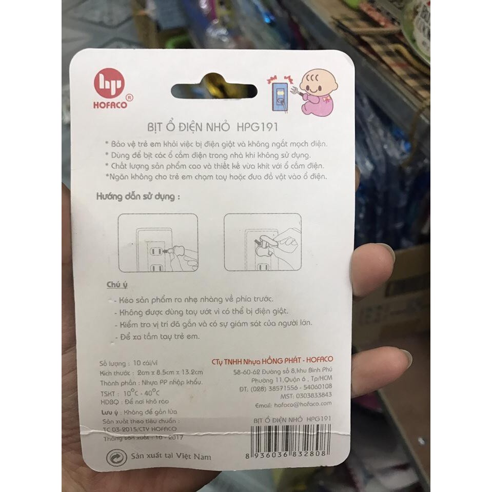 Bộ 10 Bịt Ổ Điện Hofaco Hpg-191