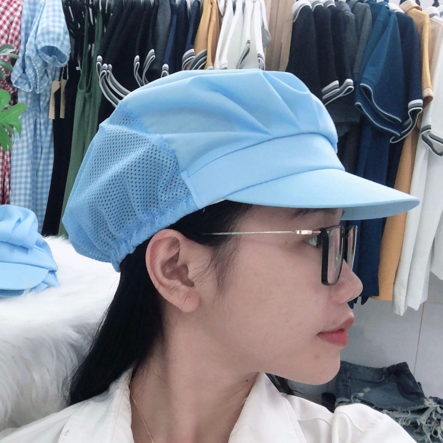Nón lưới công nhân, nón lưới Ngắn trùm tóc, nón trùm tóc đủ màu