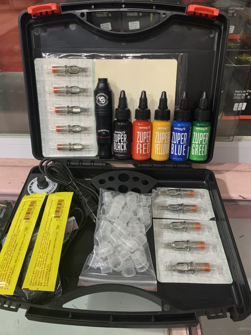 Bộ com bo máy xăm pen Dragon V1