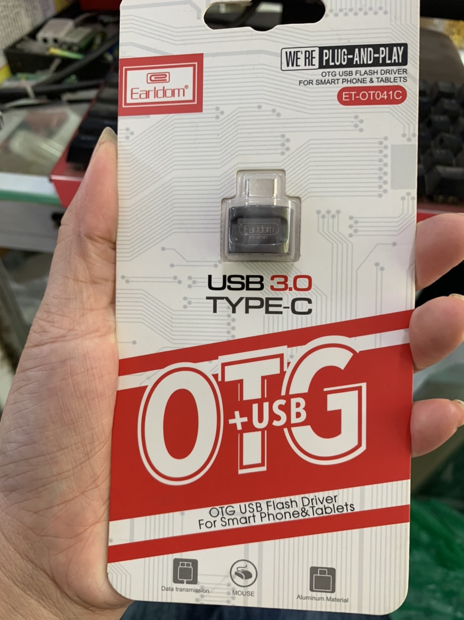 Cáp OTG Type C to USB 3.0 EarlDom OT06/OT41C