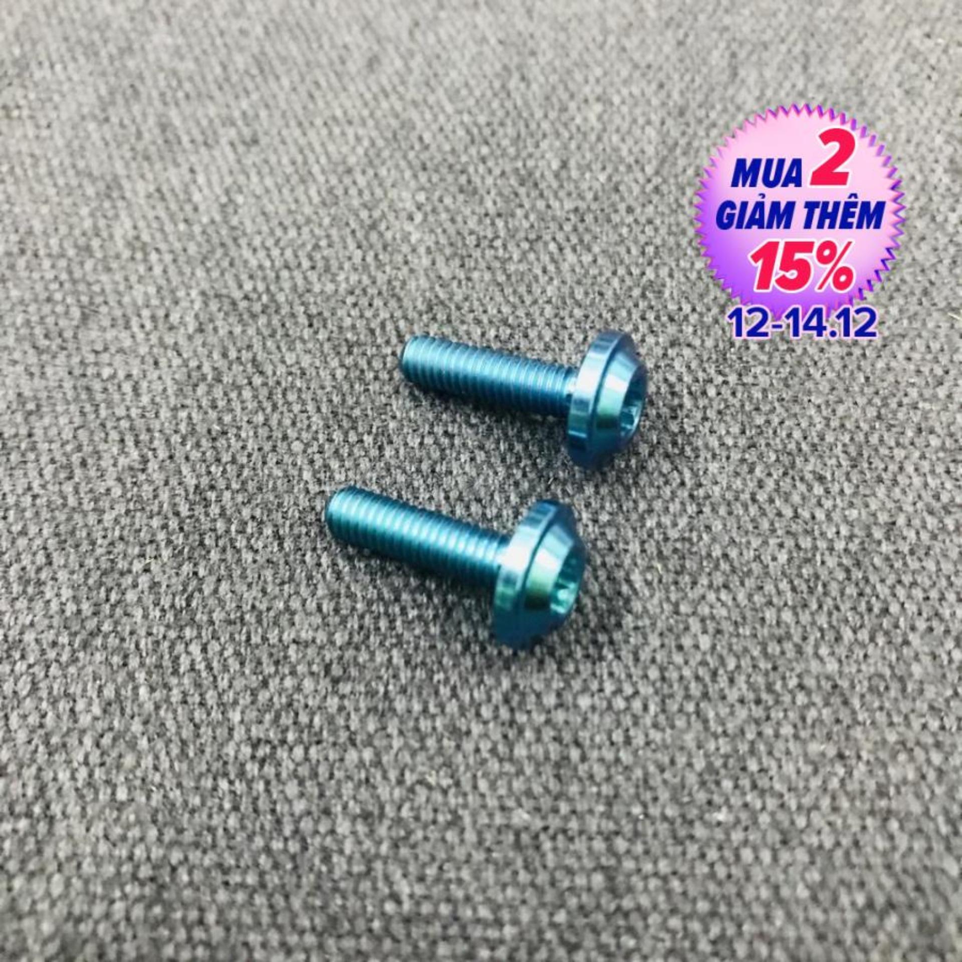 [HCM][BAO RẺ] 2 CON ỐC NẮP DẦU GR5 4LY 15 PHÂN SIÊU CHẤT GẮN CHO NHIỀU DÒNG XE MÀU XANH NGỌC LỤC BẢO