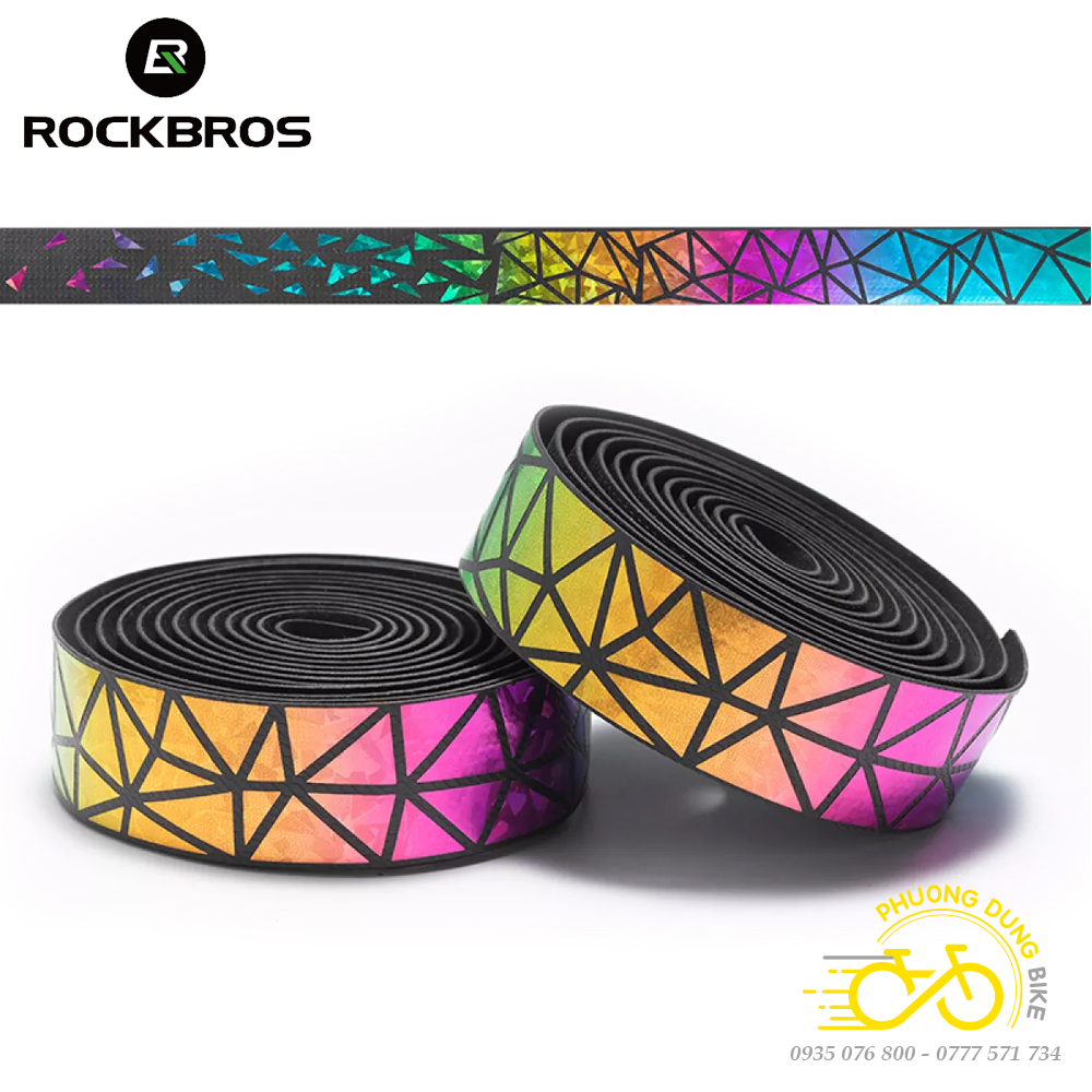 Dây quấn (Băng quấn) ghi đông xe đạp da PU ROCKBROS - KIỂU KIM CƯƠNG
