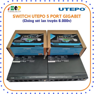 Thiết bị chuyển mạch Switch 5 Port UTEPO chuẩn công nghiệp, eHQP Shop thumbnail