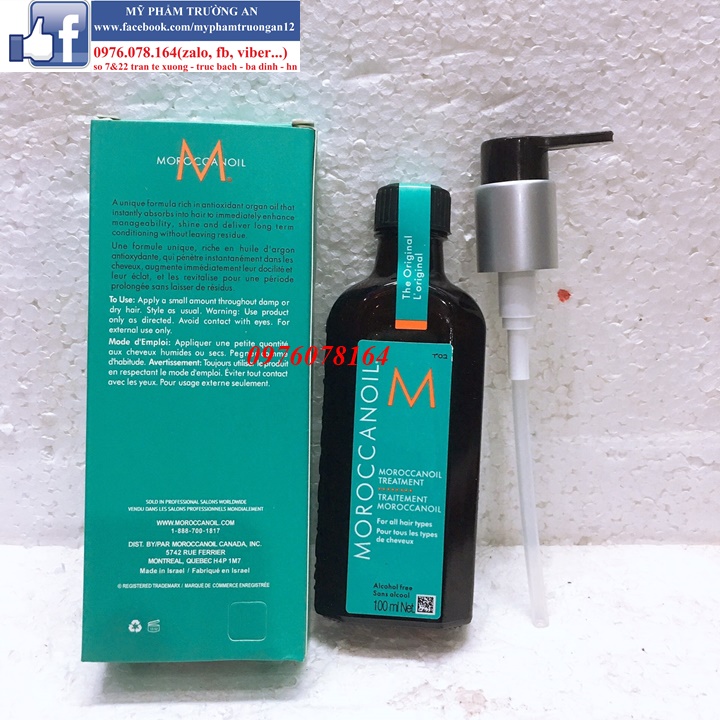 DẦU DƯỠNG TÓC MOROC TREATMENT 100Ml