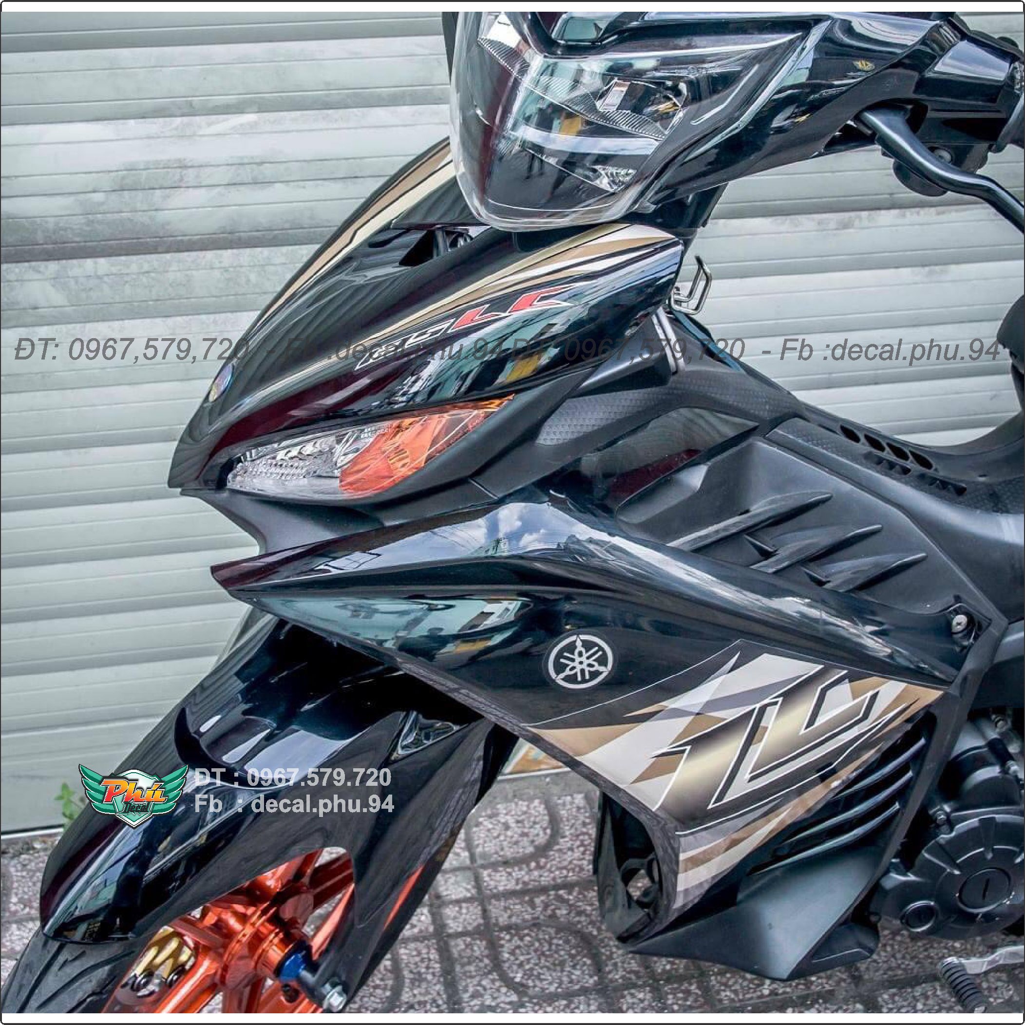 Tem Rời Exciter 135 Lc xám đen (M)