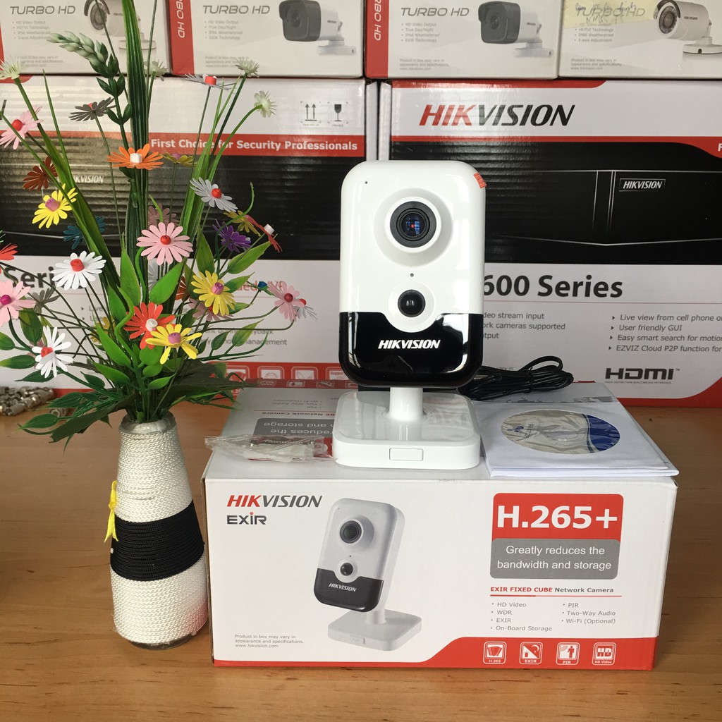 Camera wifi Hikvison Cube DS-2CD2421G0-IW H265+ đàm thoại 2 chiều - TRANGIATELCOM