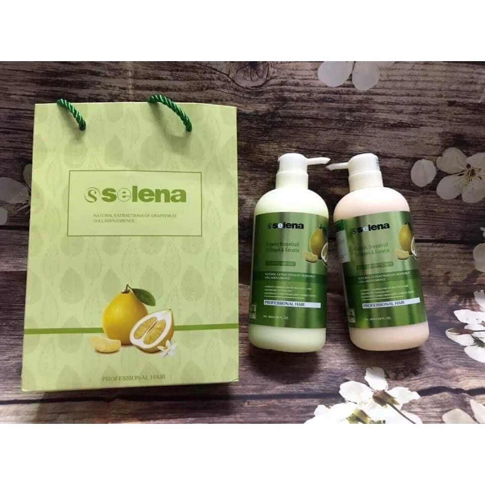 Dầu Gội Xả Bưởi Selena kích thích mọc tóc