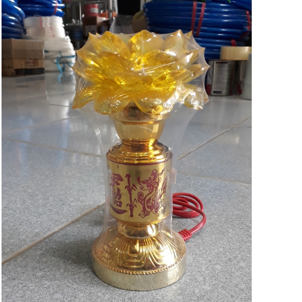 Đèn thờ hoa sen đổi nhiều màu siêu đẹp siêu đẹp