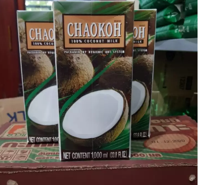 Nước cốt dừa thái lan chaokoh hộp giấy 1lit