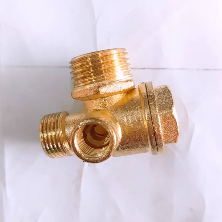 Van 1 chiều máy nén khí máy nén khí chạy trực tiếp ren trong kích thước 20*16*10mm nguyên chất đồng