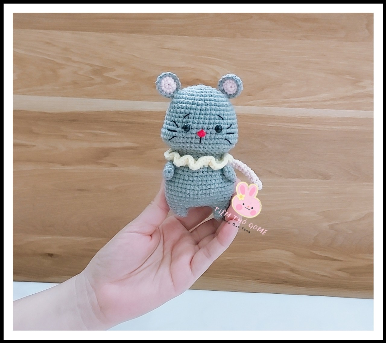 Thú len nhồi bông handmade - Chuột len handmade