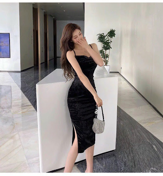 ĐẦM ÔM NHUNG 2 DÂY XẾP LI