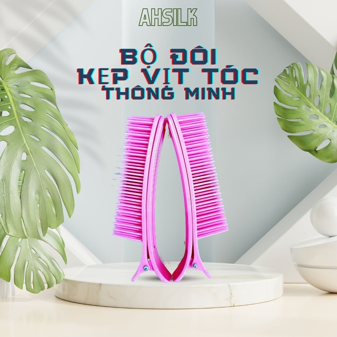 Kẹp Mỏ Vịt, Kẹp Vịt Làm Tóc- Chia Tóc, Cố Định Tóc Khi Uốn, Duỗi Tóc