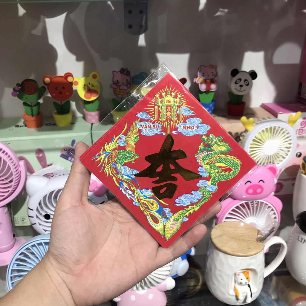Giấy Dán Dưa Lớn (12x12cm) - 10 Tờ
