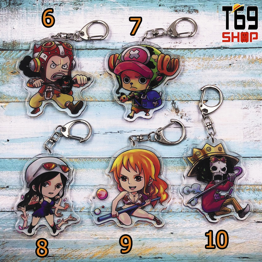Móc khóa mica anime One Piece - Nhóm 2 [T69 Shop]