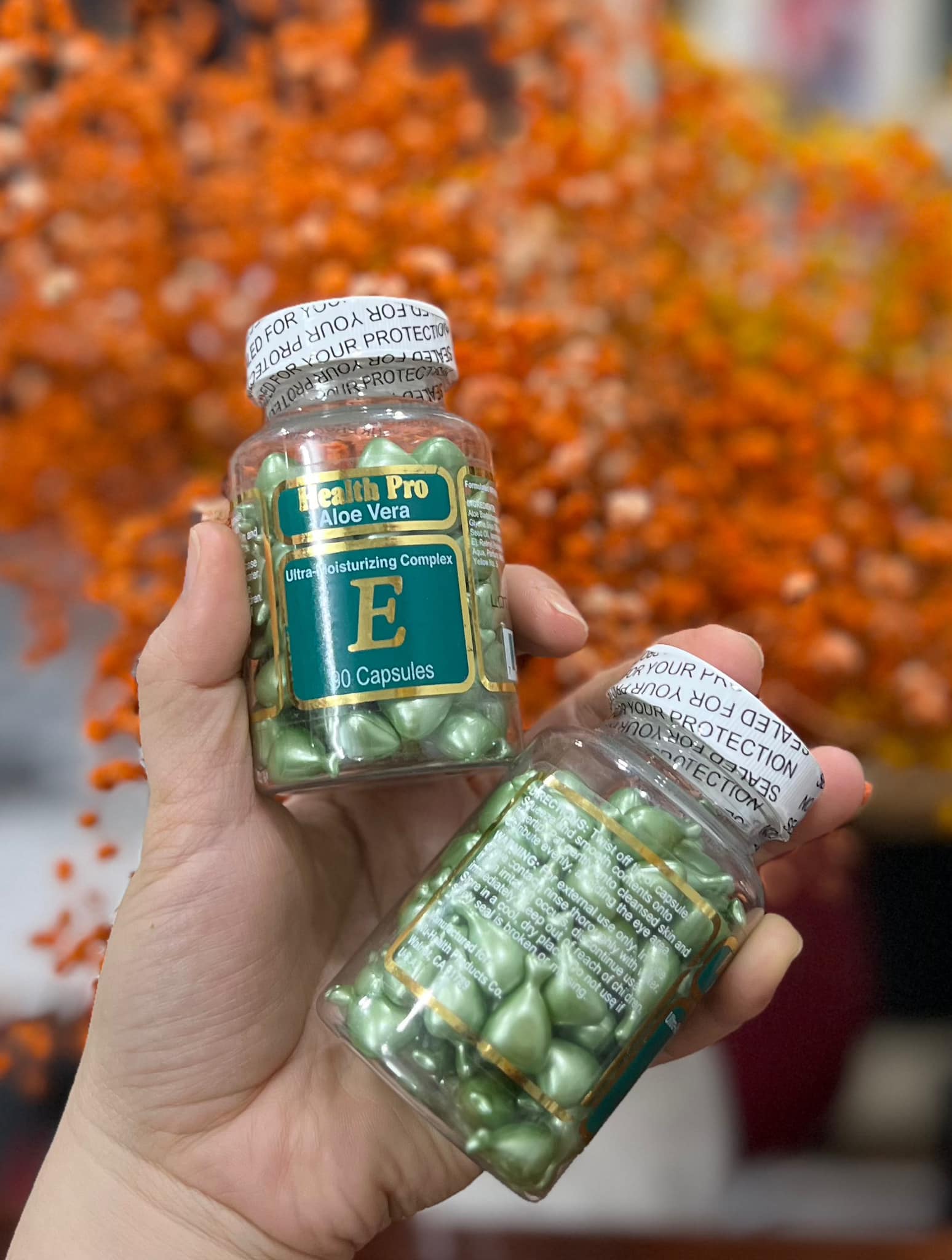 Lọ serum dưỡng da Vitamin E Health Pro Vitamin E 90 Viên Của Mỹ
