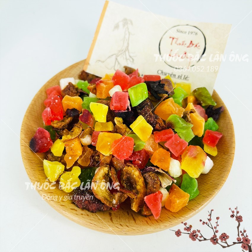 Trà hoa quả Bali 500g, trà hoa quả sấy mix vị, trà trái cây nhiệt đới, giải nhiệt, thanh lọc cơ thể