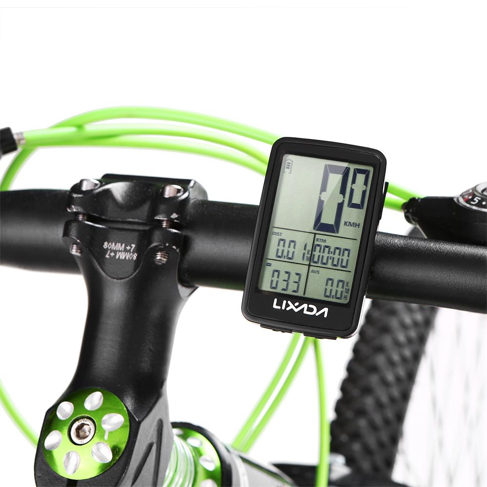 Lixada USB Rechargeable Bike Cycling Computer Tracker Bicycle Speedometer Odometer
