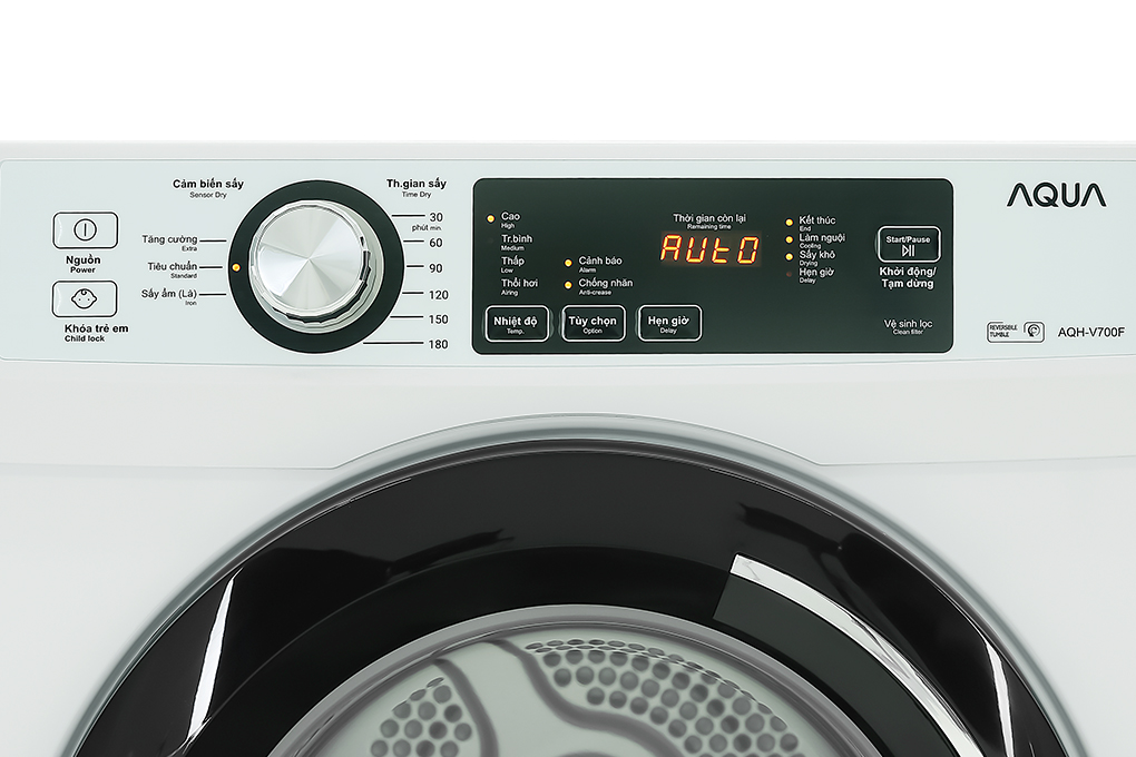 [Trả góp 0%] Máy sấy Aqua 7 KG AQH-V700FW