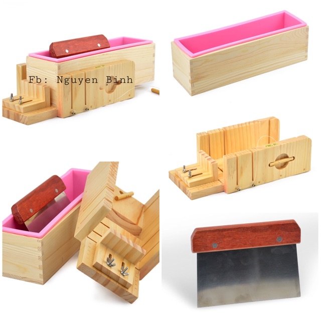 Combo Khuôn + Khuôn Cắt + Dao Cắt Bánh, Socola, Xà Bông Handmade